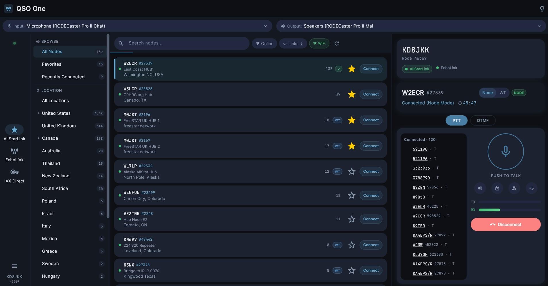 QSO One for Windows — main view